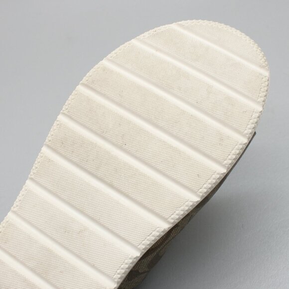 Coach Ladies 8 Gable Khaki/Saddle Signature Platform Slides Mules Sandals Shoes - Picture 10 of 12